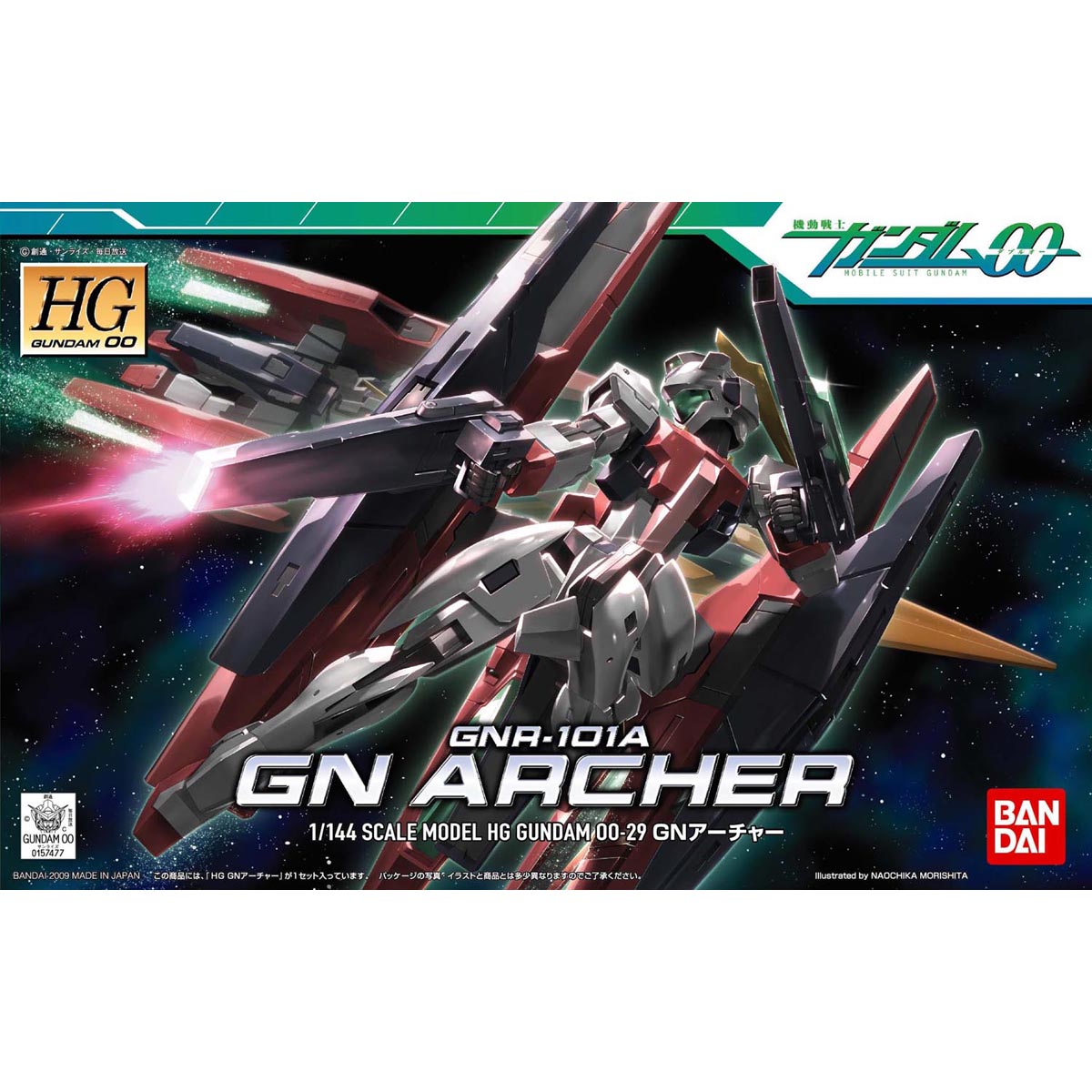 2049851 5060647 Bandai HG00 1/144 GNR-101A GN Archer Model Kit 4573102606471