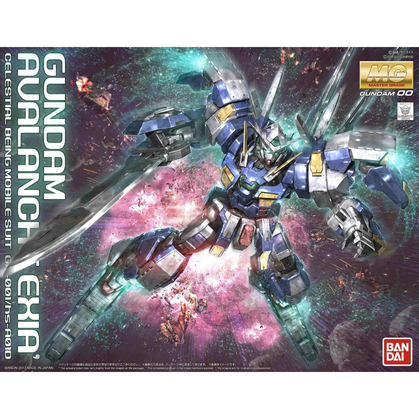 2428533 Bandai MG 1/100 GN-001/hs-A01D Gundam Avalanche Exia Model Kit 4573102635310