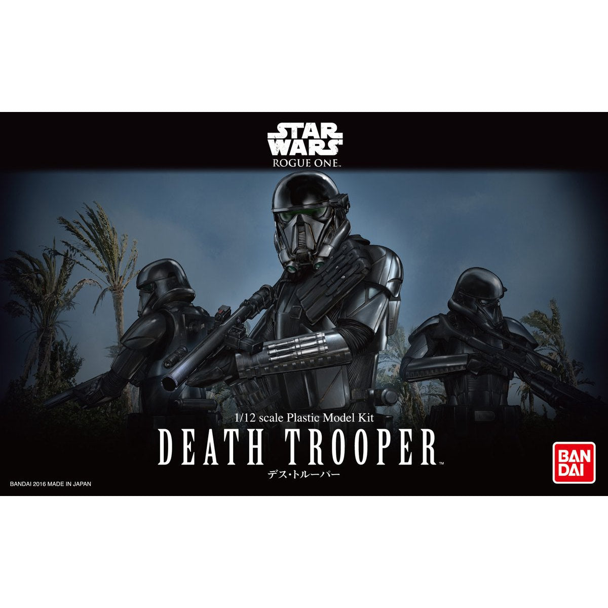 2439834 5063848 Bandai Star Wars Character Line 1/12 Death Trooper Model Kit 4573102638489