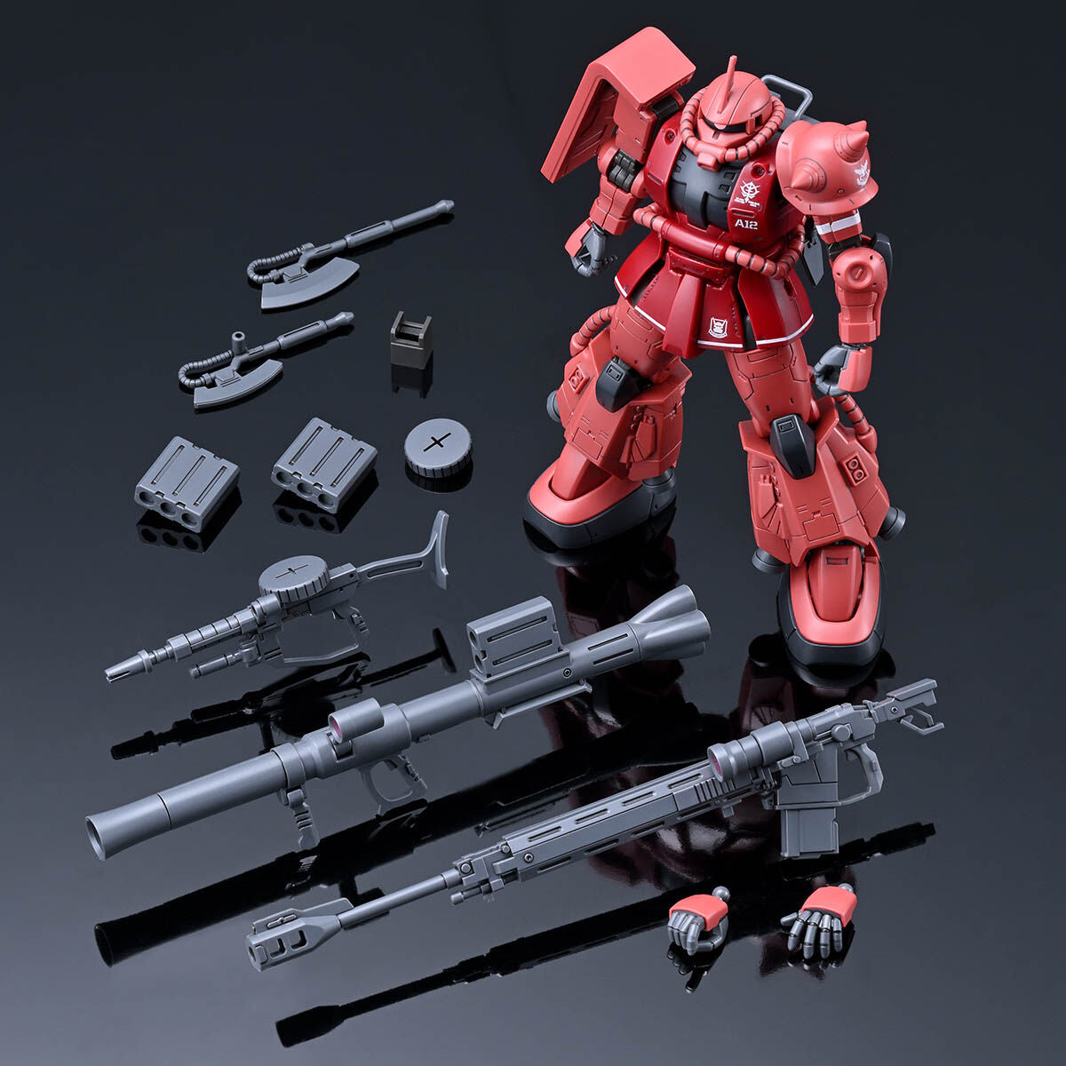 2654091 5067290 Bandai HGGTO 1/144 MS-06R-1A Char's Zaku II High Mobility Type Model Kit 4573102672902