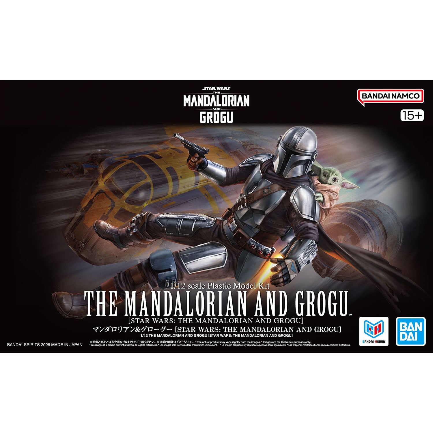 Bandai Star Wars 1/12 The Mandalorian and Grogu Model Kit – Gunpla