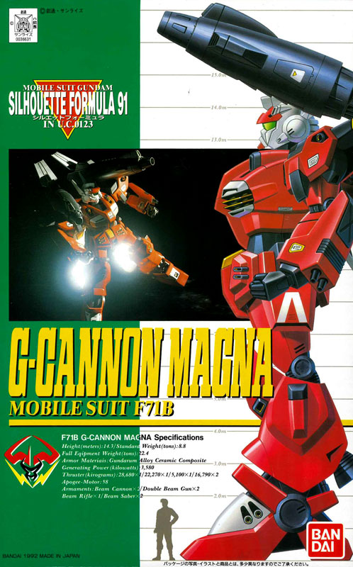 Bandai 1/100 F71B G-Cannon Magna Model Kit