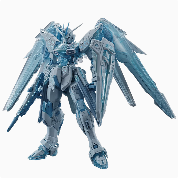 Bandai MG 1/100 ZGMF-X10A Freedom Gundam Ver. 2.0 (Cross Contrast Colors/Clear Blue) Model Kit