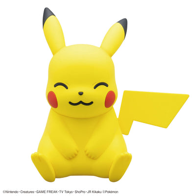 BAS65701 Bandai Pokemon Plamo Collection Quick!! Pikachu (Sitting Pose) Model Kit 4573102657015