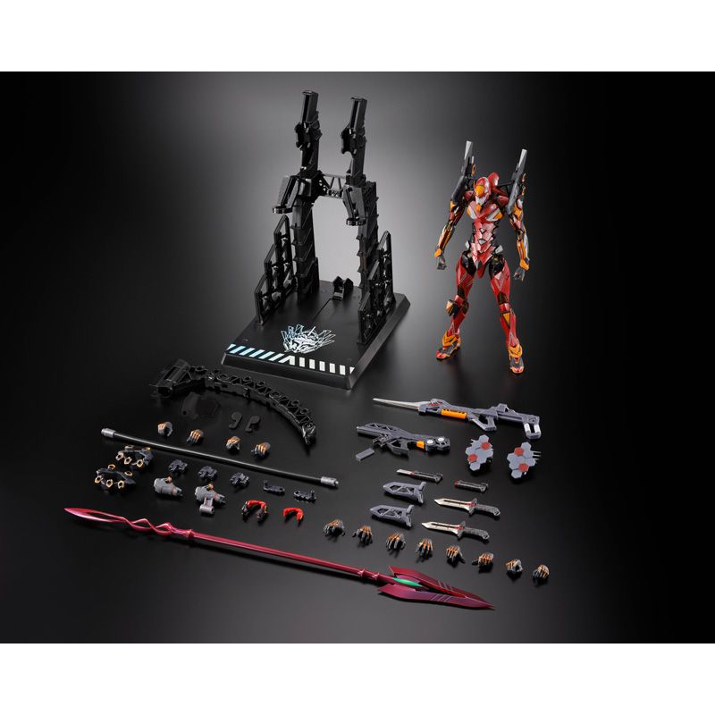 BAS69335 Bandai Tamashii Nations Metal Build Evangelion Production Model-02 30th With The Spear of Cassius Action Figure 4573102693358