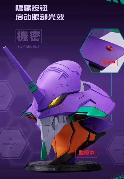Bandai BN Head Collection Rebuild of Evangelion Test Type-01 Head Sculpt