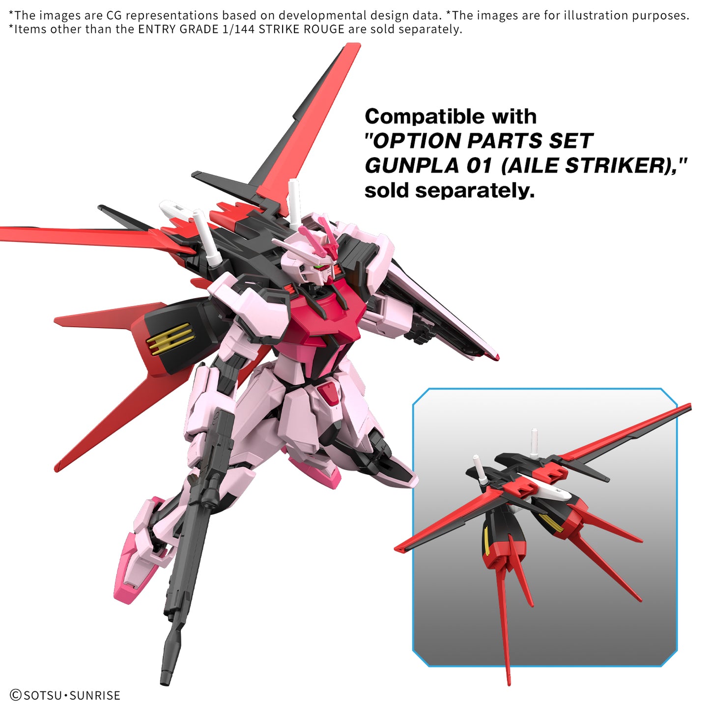 Bandai EG Entry Grade 1/144 Strike Rouge Gundam Model Kit