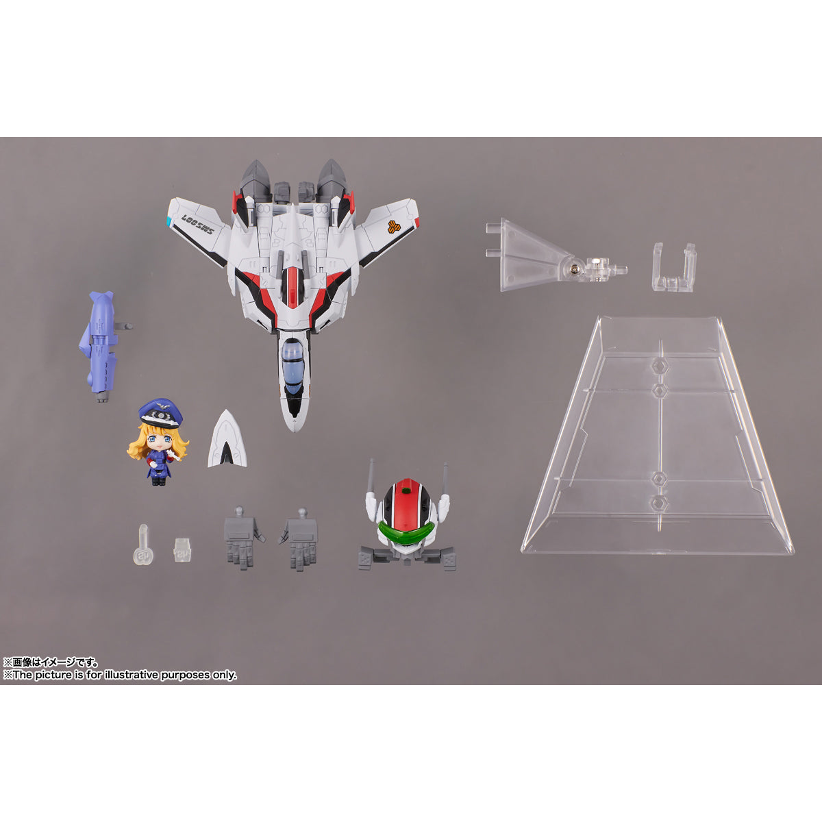Bandai Tamashii Nation Tiny Session VF-25F Messiah Valkyrie (Alto Use) With Sheryl Action Figure