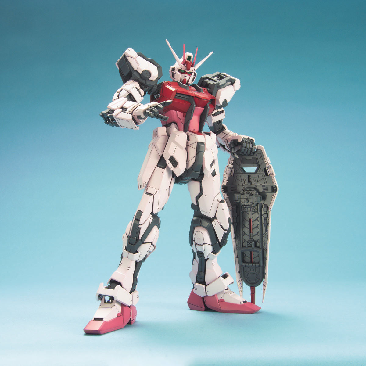BAS1138257 Bandai PG 1/60 MBF-02 Aile Strike Rouge + FX-550 Skygrasper Model Kit 4573102642349