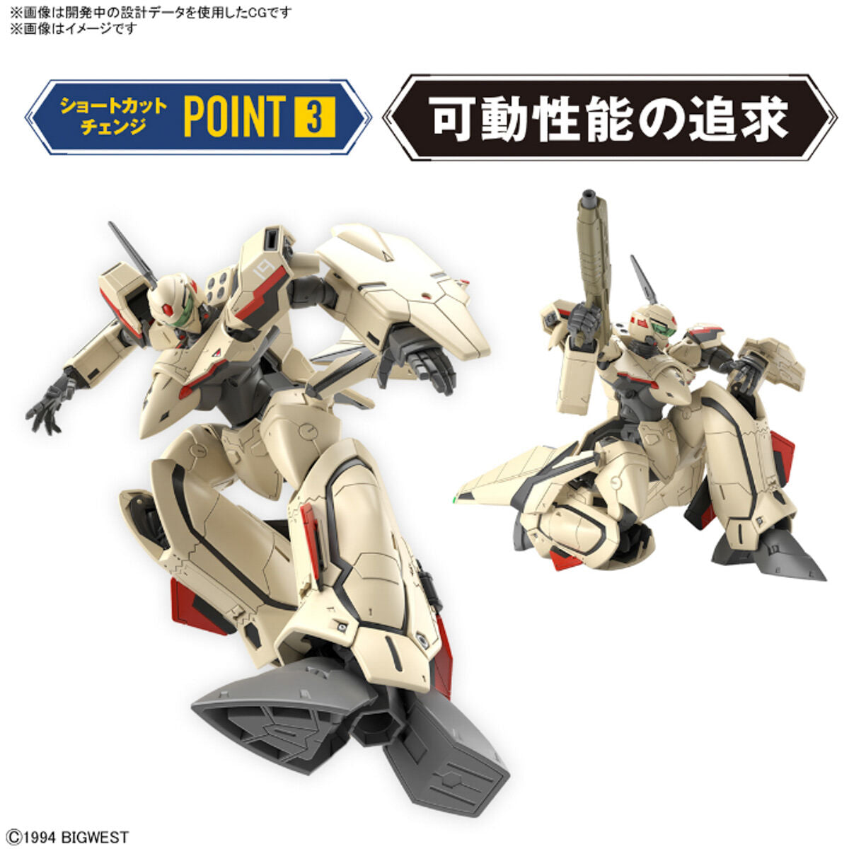 Bandai Macross Plus HG 1/100 YF-19 Model Kit