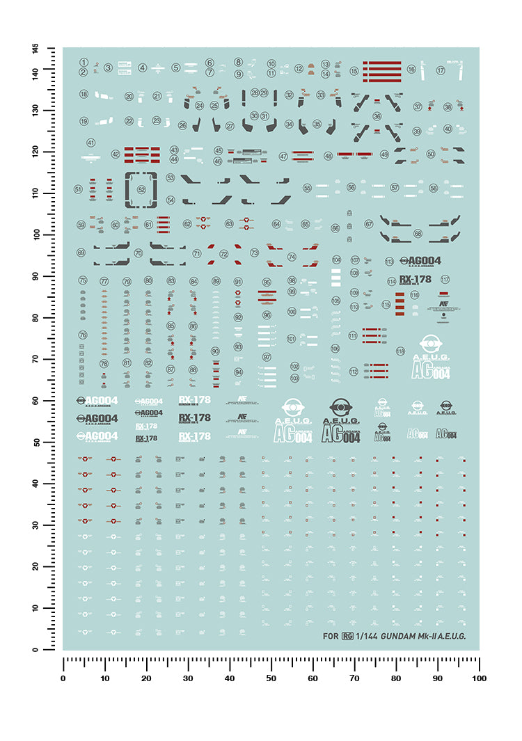 Artisan's Club RG RX-178 MK2(AEGU) Water Slide Decal