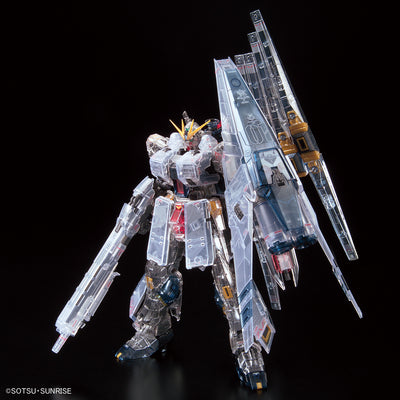 Bandai Gundam Base Exclusive RG 1/144 Nu Gundam HWS (Clear Color)