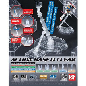 Bandai Clear Action Base 1 Display Stand 1/100 – Gunpla Style