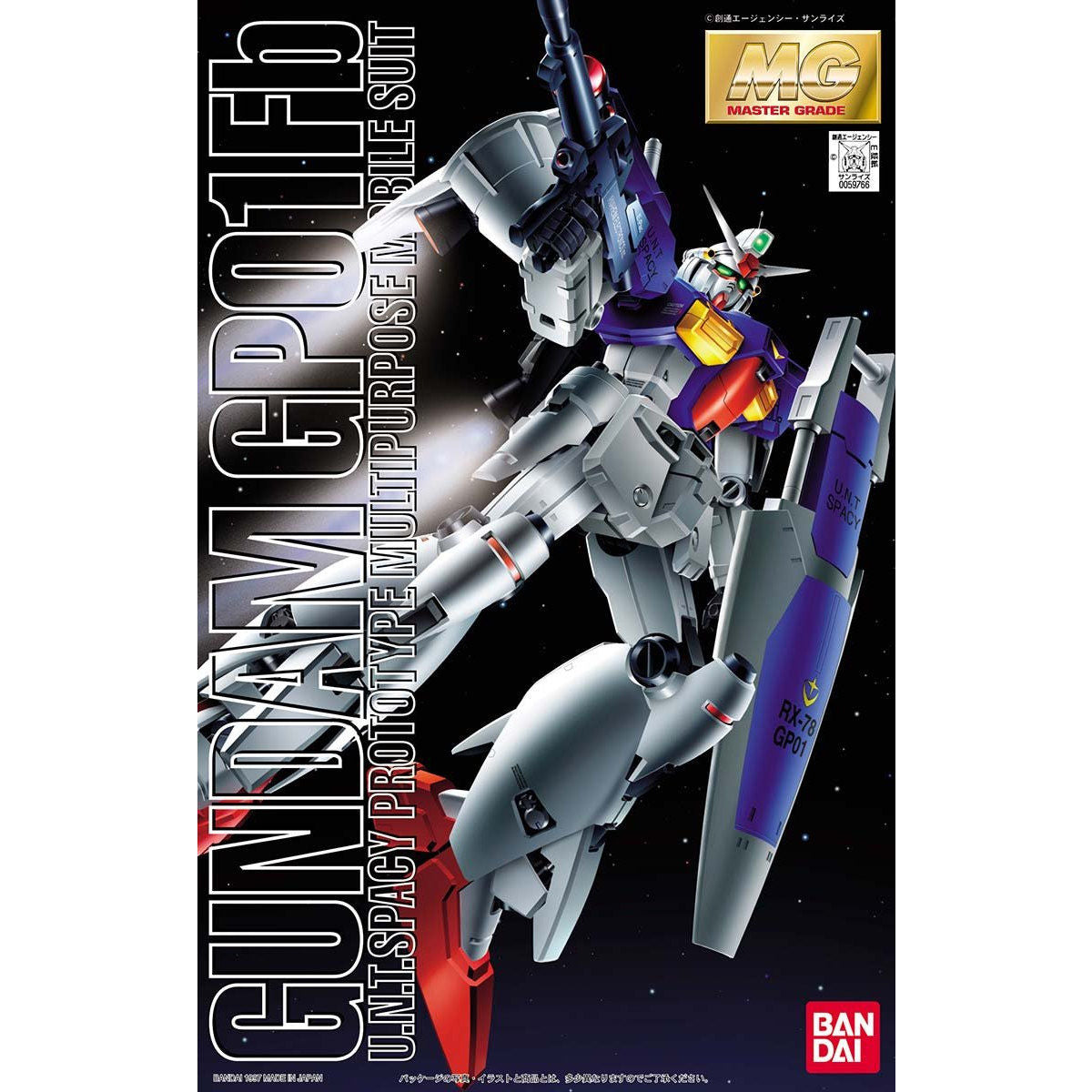 1059766 5063535 Bandai MG 1/100 RX-78GP01Fb Gundam GP01Fb Model Kit 4573102635358