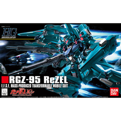 2077707 5064089 Bandai HGUC 1/144 RGZ-95 ReZEL Model Kit 4573102640895