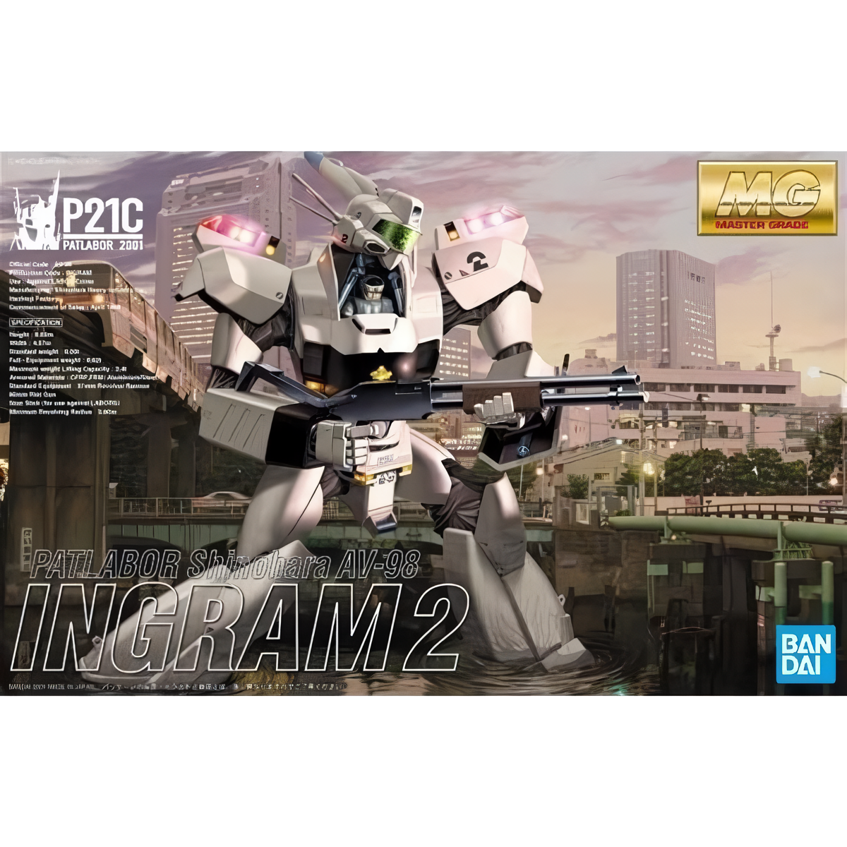 2147091 5061969 Bandai MG 1/35 Patlabor Shinohara AV-98 Ingram 2 Model Kit 4573102619693
