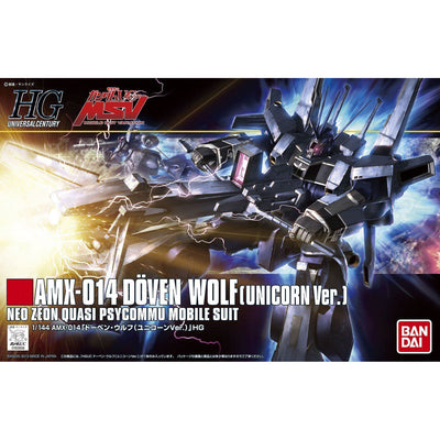 2212202 5061831 Bandai HGUC #160 1/144 AMX-014 Doven Wolf Unicorn Ver Model Kit 4573102618313