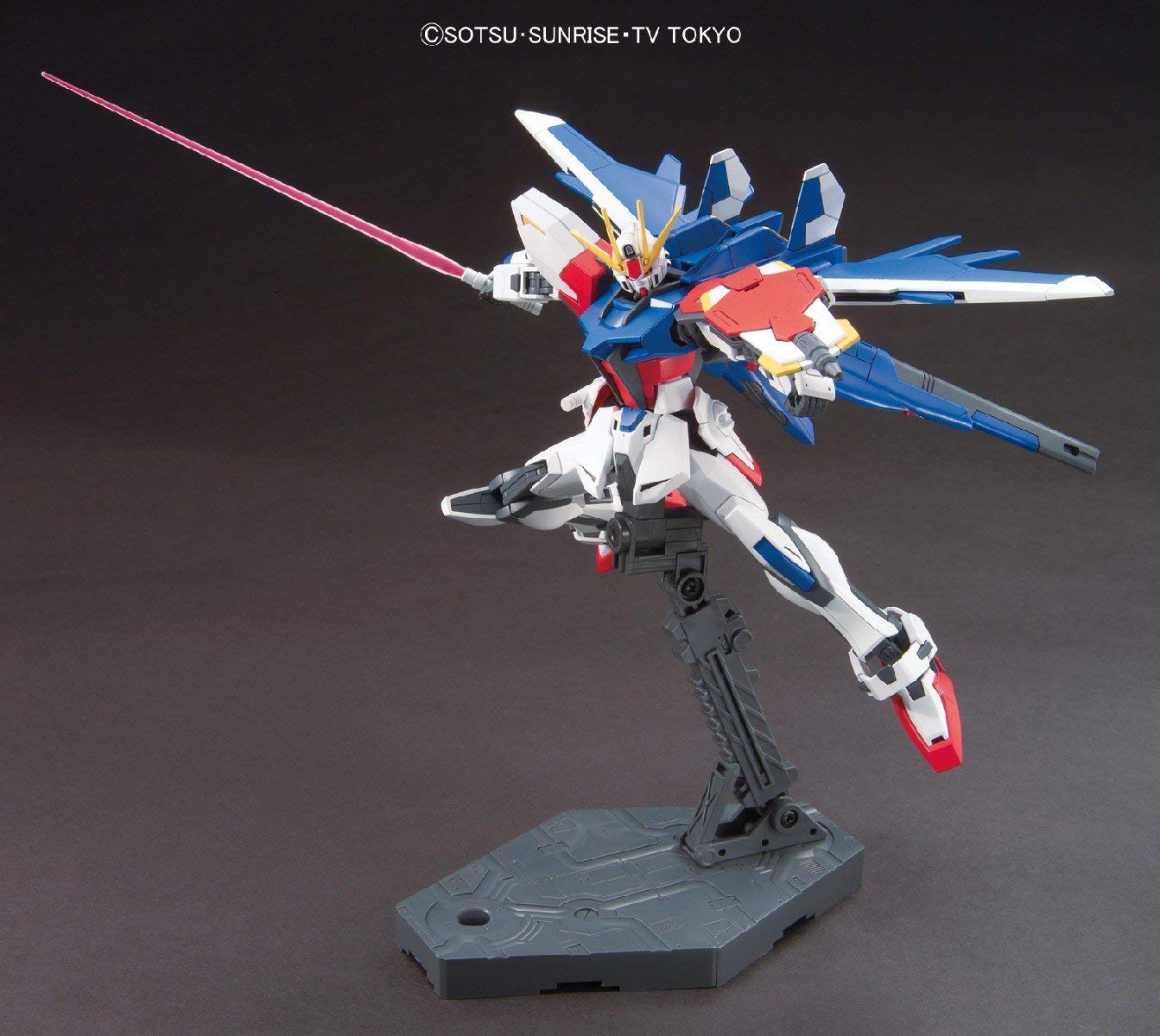 2221153 5057718 Bandai HGBF #01 1/144 GAT-X105B/FP Build Strike Gundam Full Package Model Kit 4573102577184