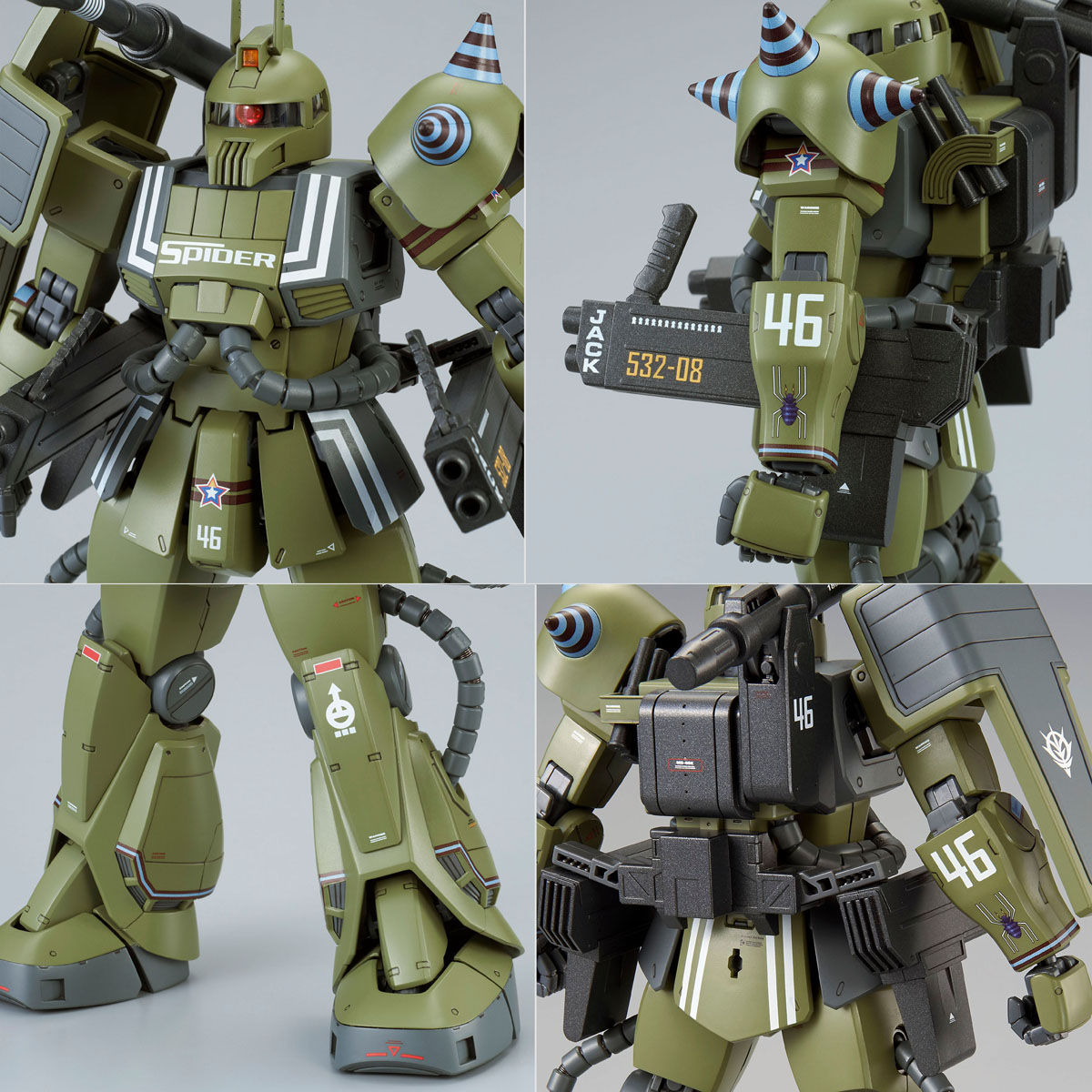 2428535 Bandai MG 1/100 MS-06K Zaku Cannon Ian Graden Custom Model Kit 4549660299707