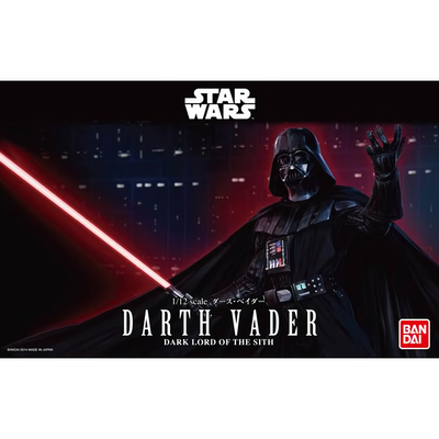 2439791 5065569 Bandai Star Wars Character Line 1/12 Darth Vader Model Kit 4573102655691
