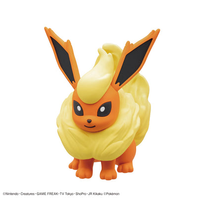 2773841 5072082 Bandai Pokemon Plamo Collection Quick!! 25 Flareon Model Kit 4573102720825
