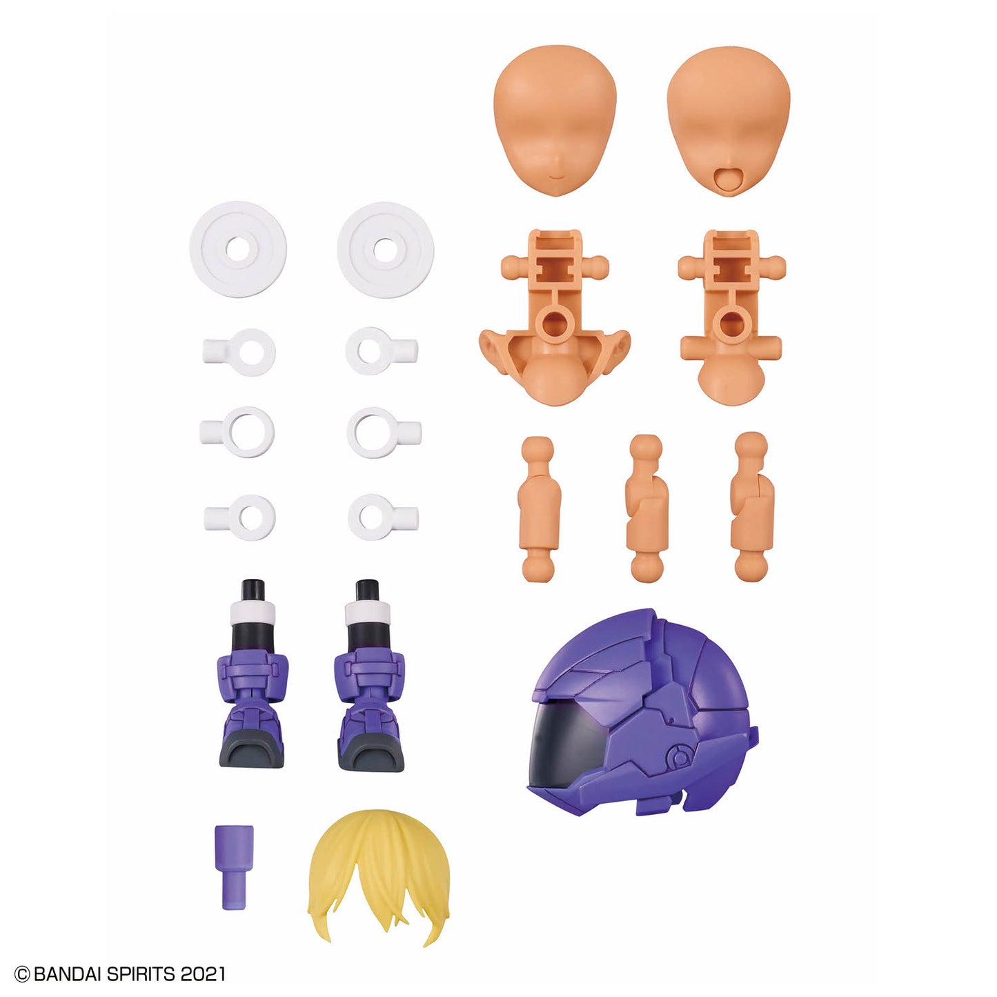 2805085 5072025 Bandai 30 Minutes Sisters 30MS Option Parts Set 25 (Turbo Costume Gamma) [Color C] Model Kit 4573102720252