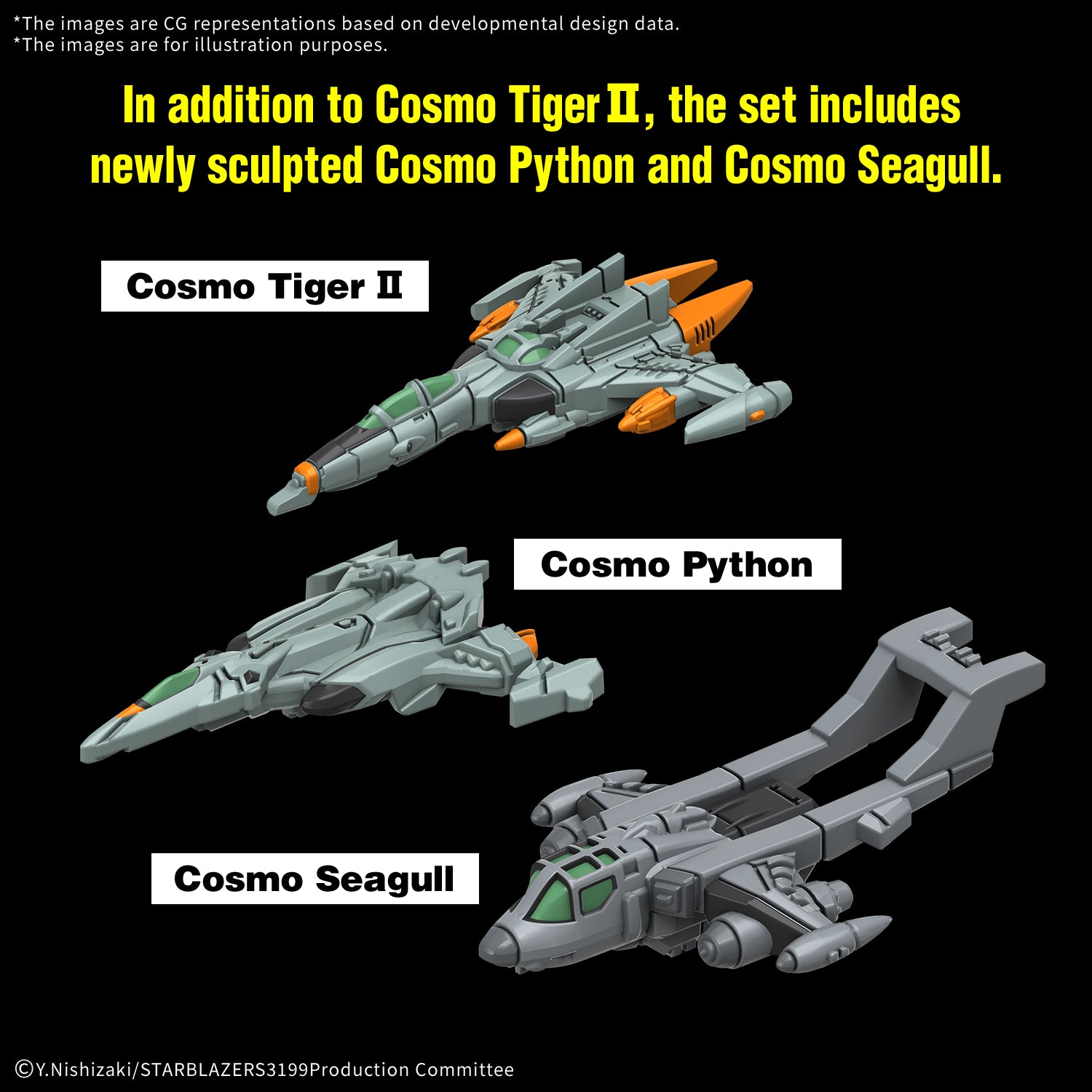 Bandai Star Blazers 1/1000 EFCF Hyuga Class Battlecarrier DCV-01