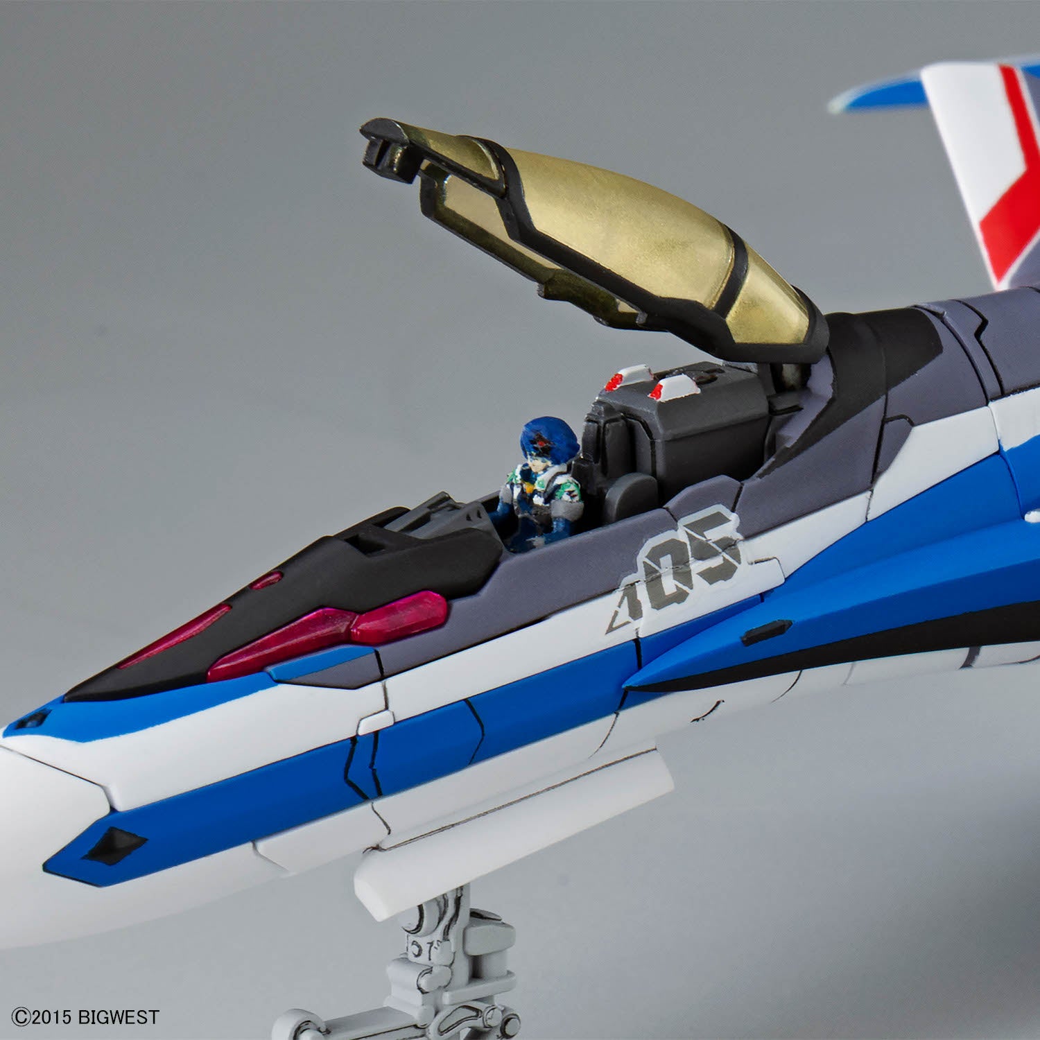 2812836 5069159 Bandai Macross Delta HG 1/100 VF-31J Siegfried (Hayate Immelmann Use) Deluxe Set Model Kit 4573102691590