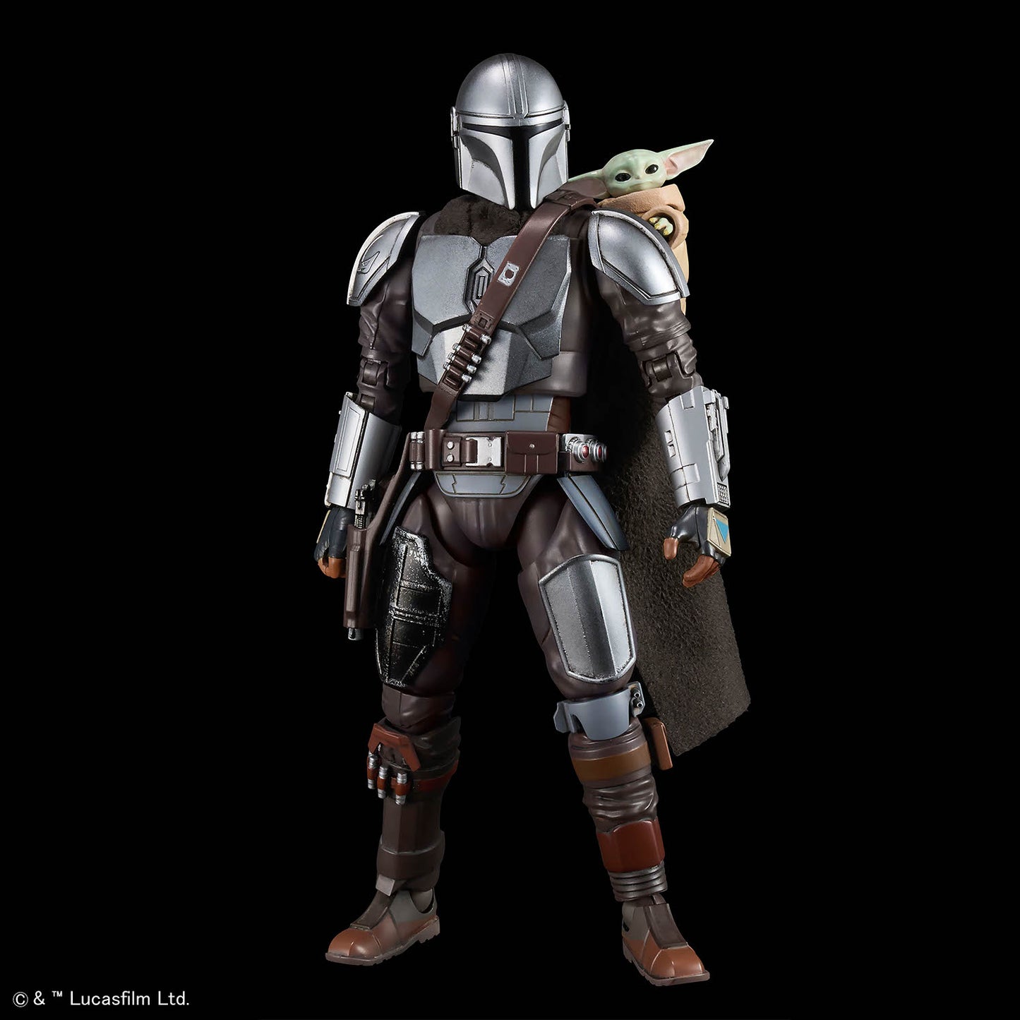 2815185 5072538 Bandai Star Wars 1/12 The Mandalorian and Grogu Model Kit 4573102725387