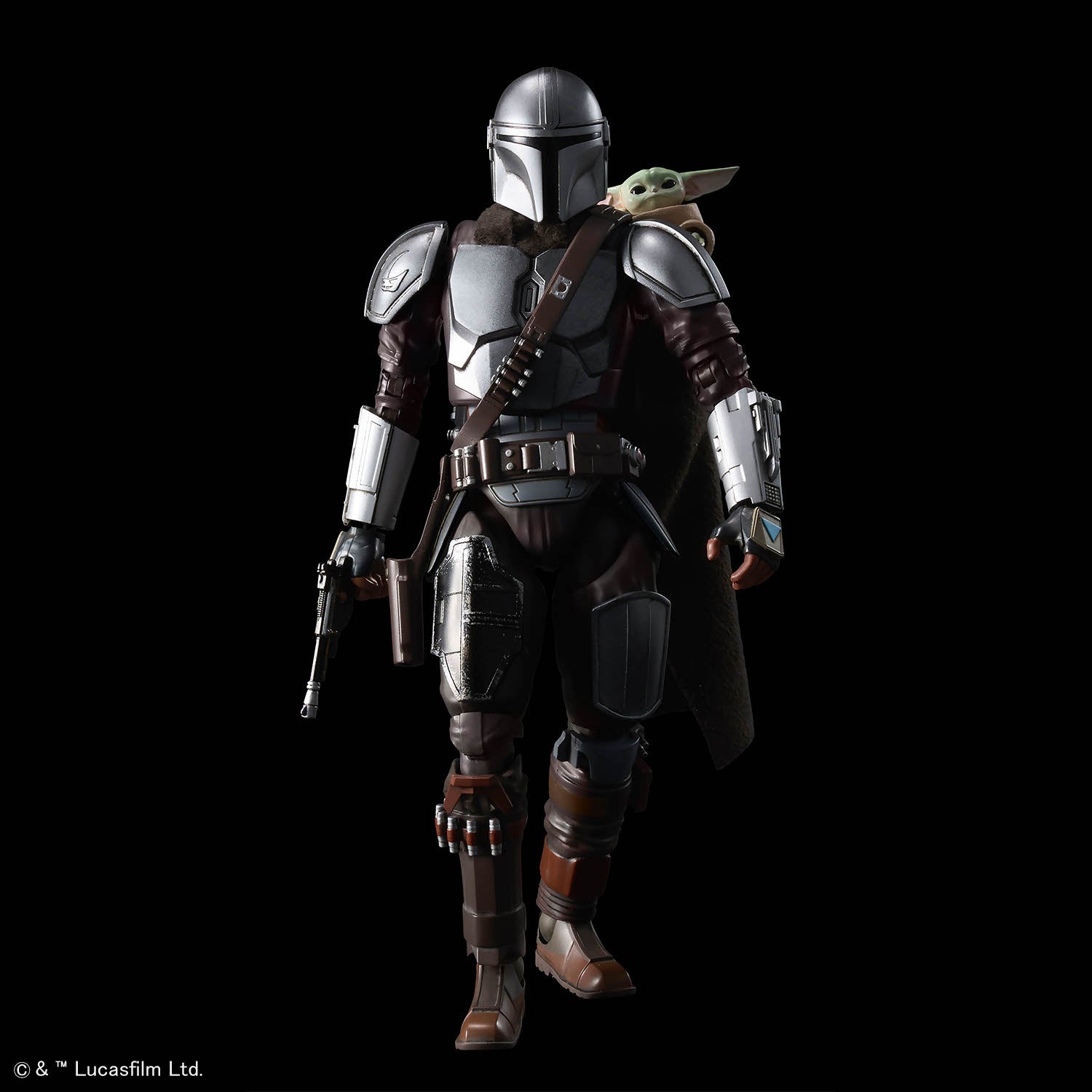 2815185 5072538 Bandai Star Wars 1/12 The Mandalorian and Grogu Model Kit 4573102725387