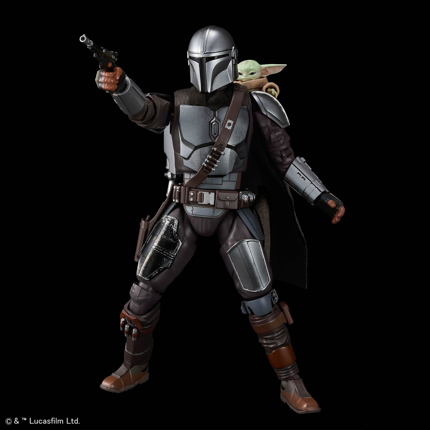 2815185 5072538 Bandai Star Wars 1/12 The Mandalorian and Grogu Model Kit 4573102725387