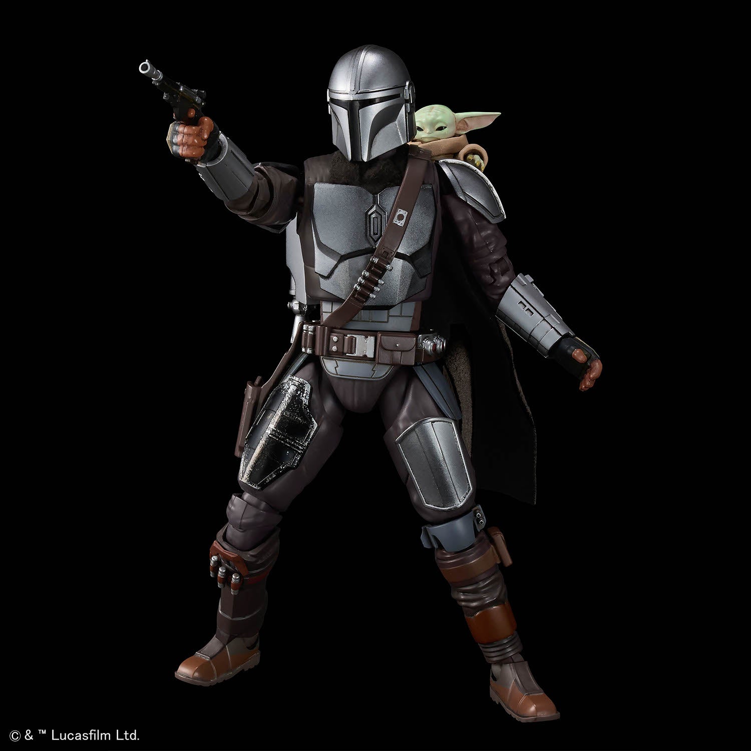 2815185 5072538 Bandai Star Wars 1/12 The Mandalorian and Grogu Model Kit 4573102725387