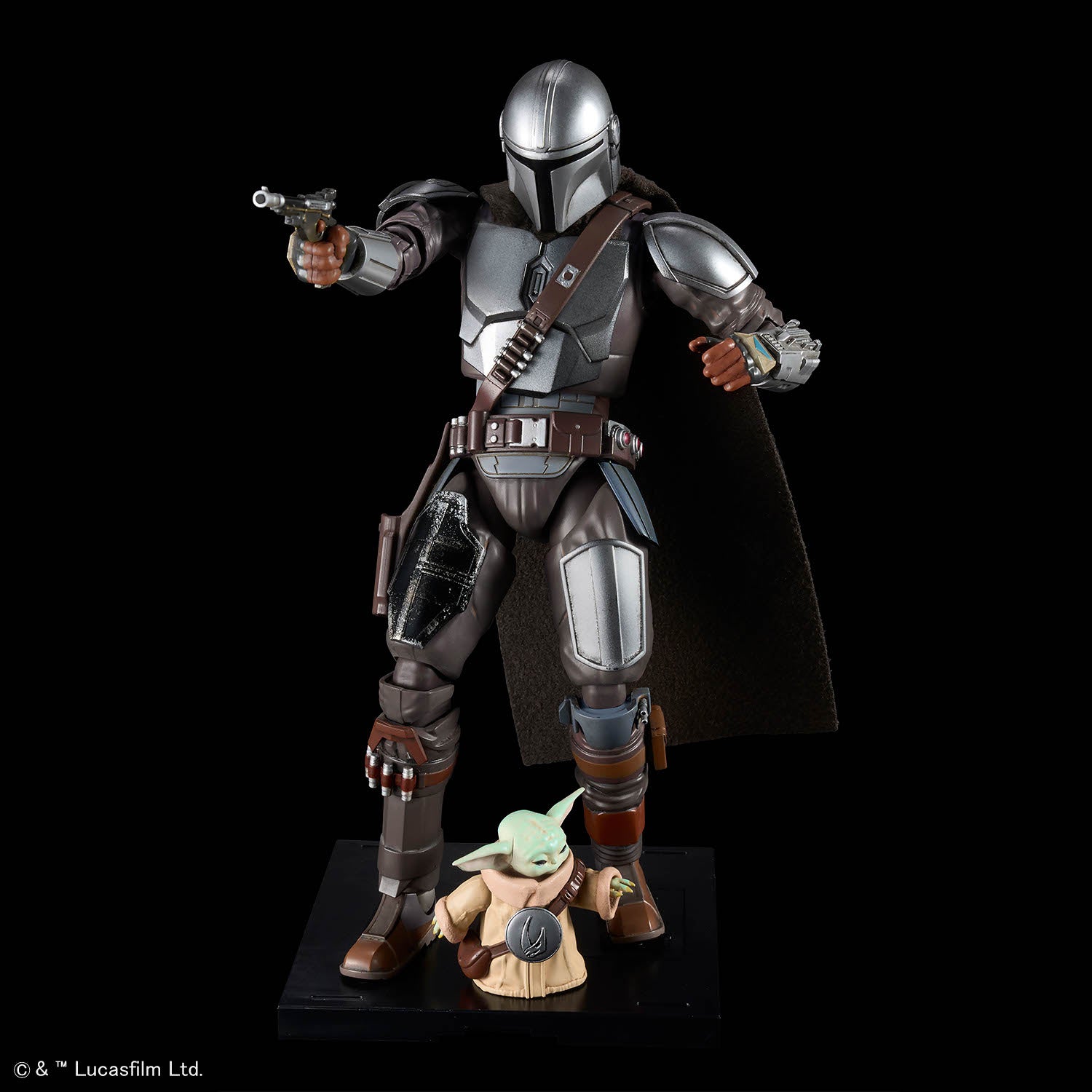 2815185 5072538 Bandai Star Wars 1/12 The Mandalorian and Grogu Model Kit 4573102725387