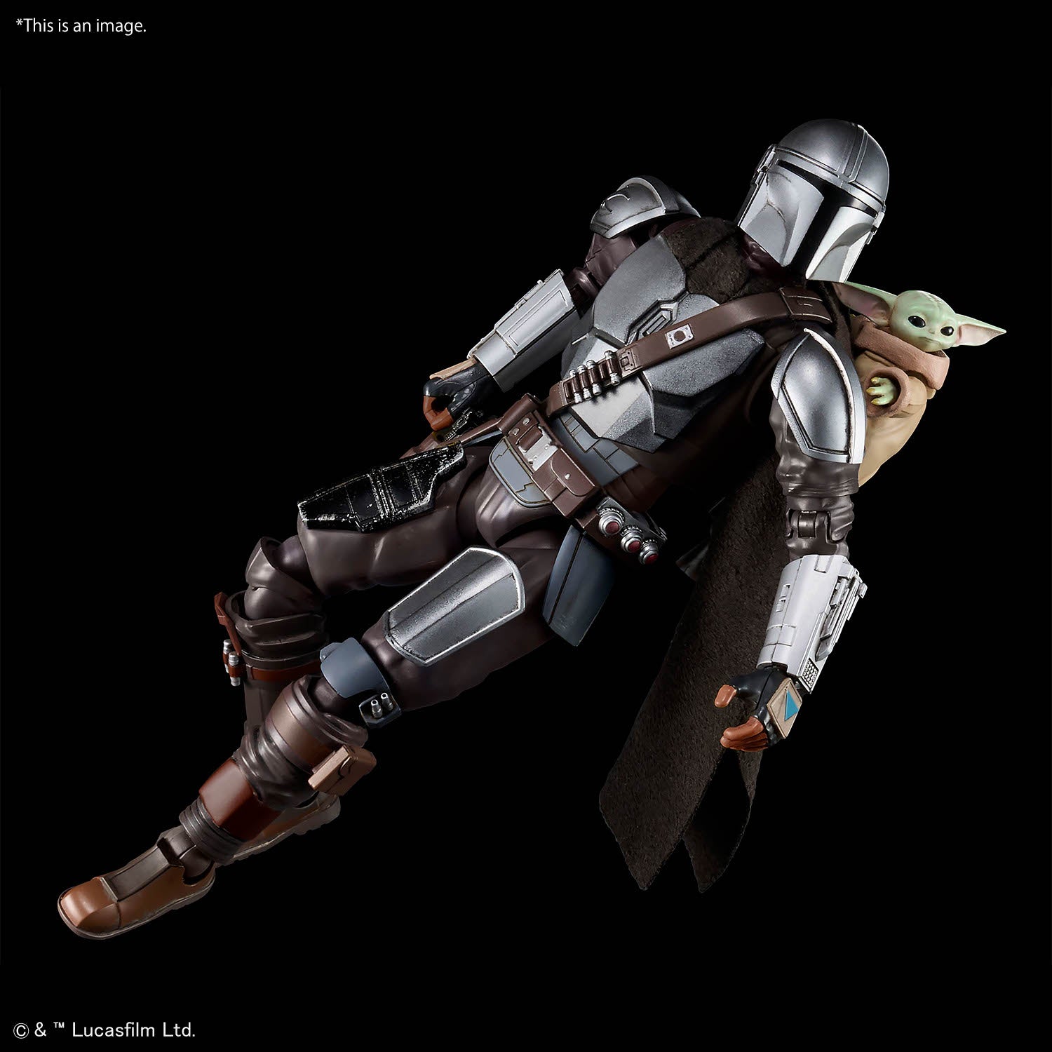 Bandai Star Wars 1/12 The Mandalorian and Grogu Model Kit – Gunpla