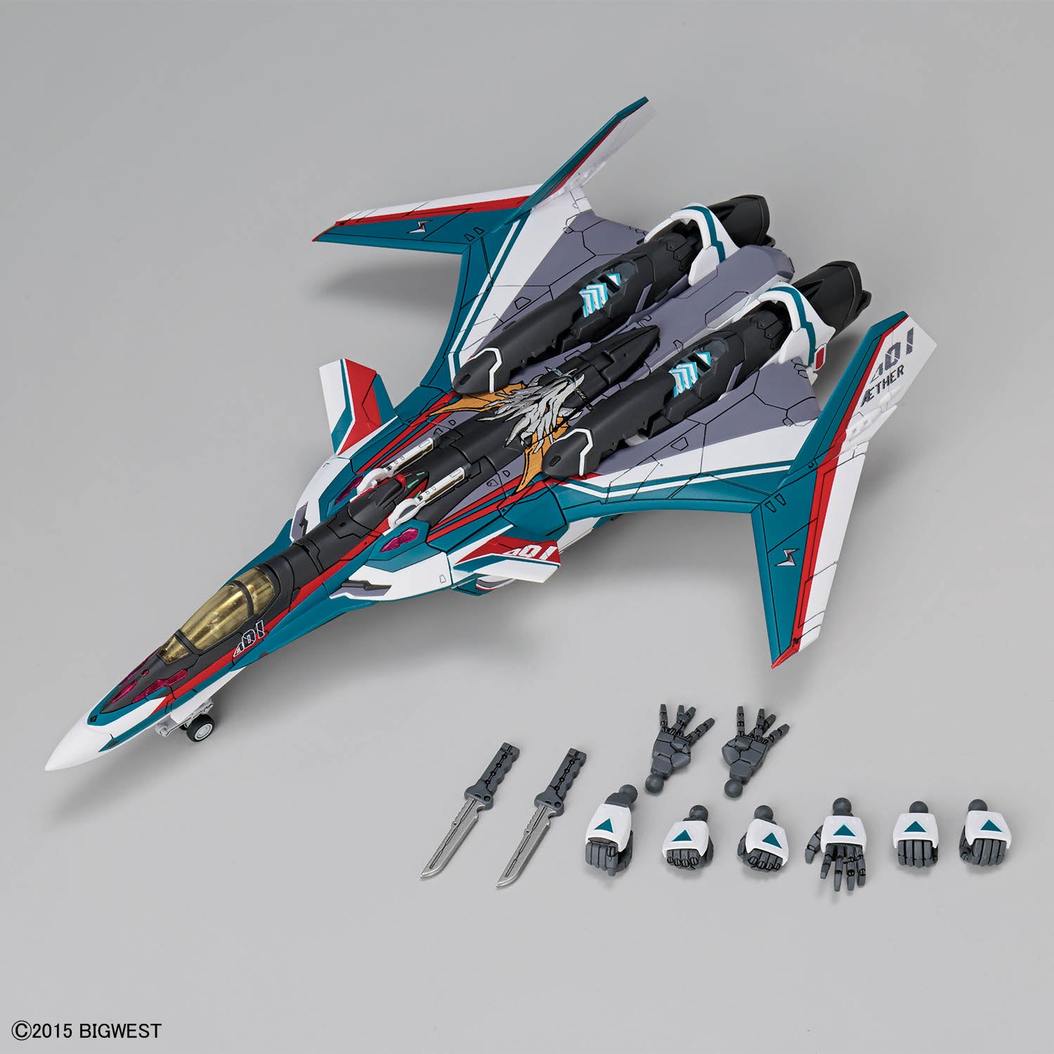 2844652 5072010 Bandai Macross Delta HG 1/100 VF-31S Siegfried (Arad Moldres Use) Deluxe Set Model Kit 4573102720108