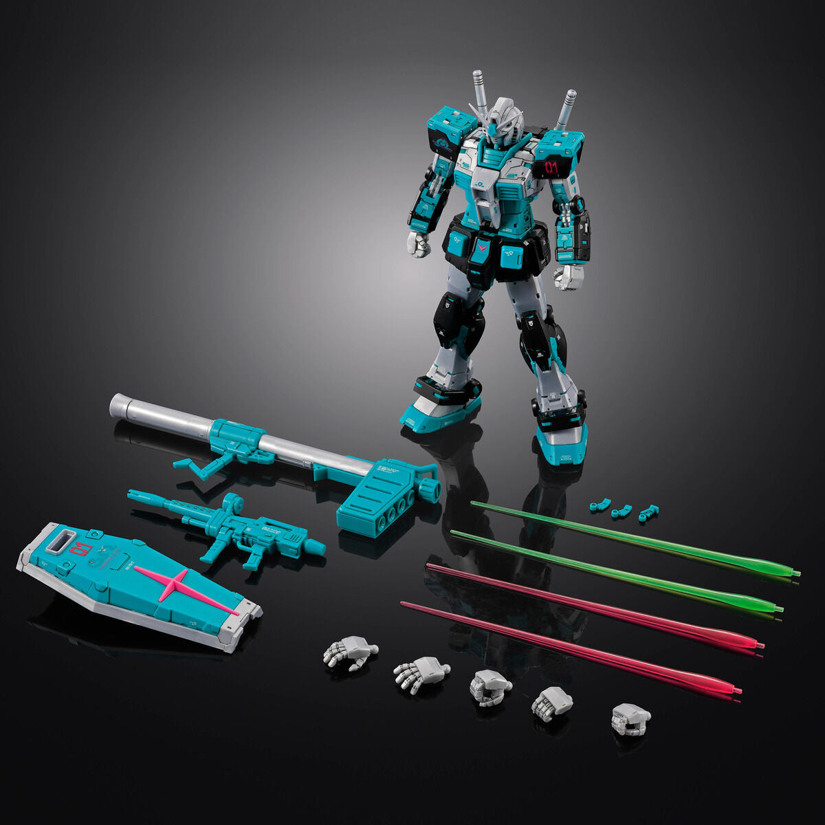 2845054 5072569 Bandai RG 1/144 RX-78-2 Gundam Ver 2.0 (Hatsune Miku Ver. )Model Kit 4573102725691
