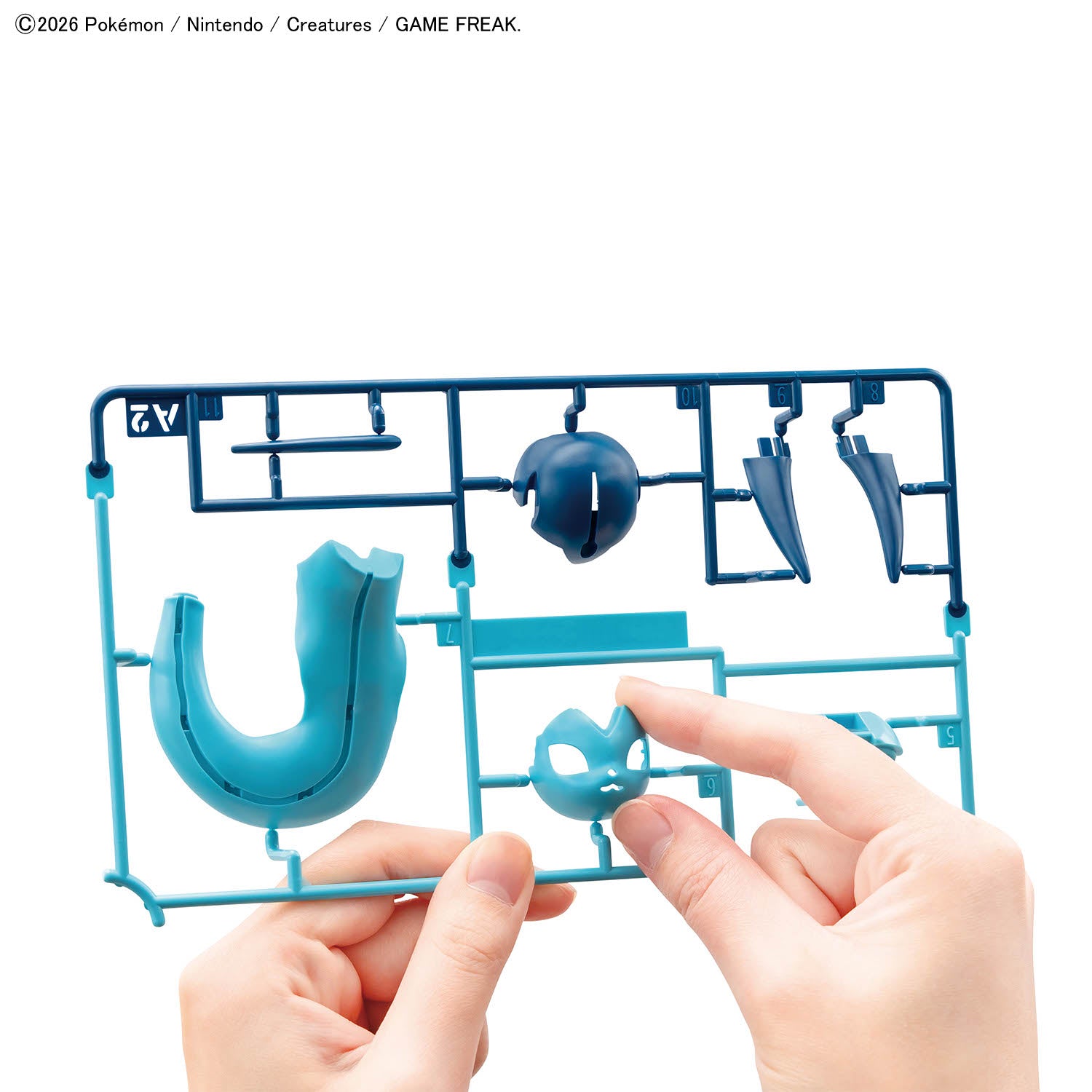 2857776 5073589 Bandai Pokemon Plamo Collection Quick!! 27 Vaporeon Model Kit 4573102735898