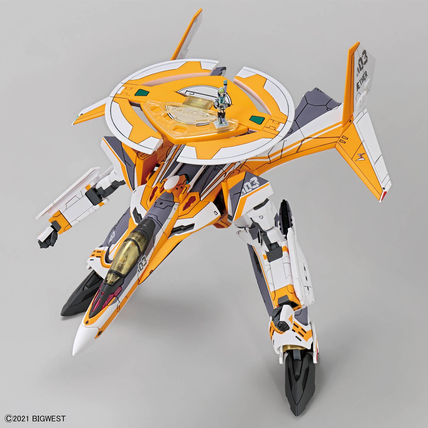 2859010 5072546 Bandai Macross Delta HG 1/100 VF-31E Siegfried (Chuck Mustang Use) Model Kit 4573102725462
