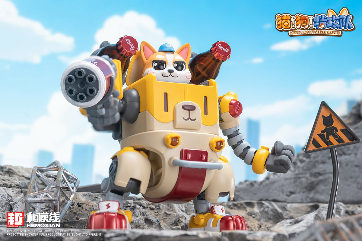 Hemoxian Meow! Woof! Secret Service Colaji Model Kit