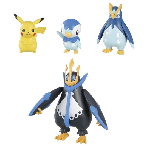Bandai Pokemon Plamo Collection Empoleon Evolution Set Model Kit ...