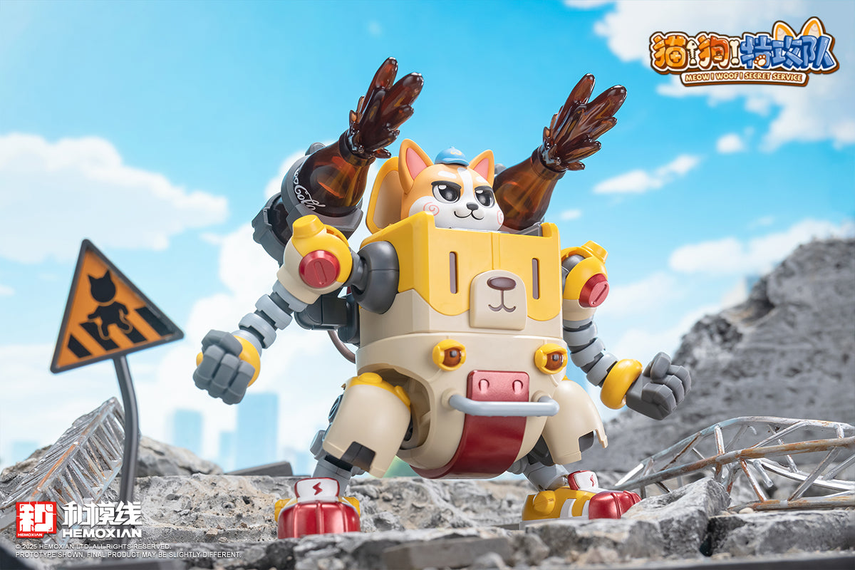 Hemoxian Meow! Woof! Secret Service Colaji Model Kit