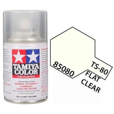 85080 Tamiya TS-80 Flat Clear Spray 4950344850808
