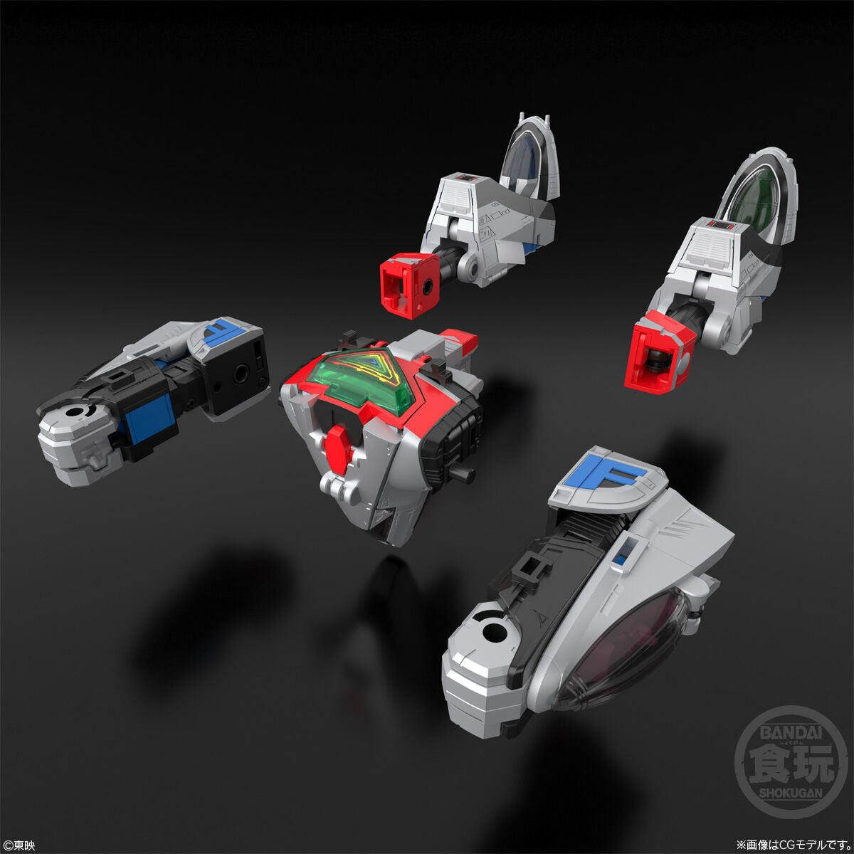BANF922855 Bandai SMP [SHOKUGAN MODELING PROJECT] Mirai Sentai Timeranger 3D Formation Time Robo Model Kit 4570117922855