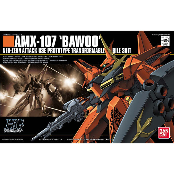 BAS1077626 Bandai HGUC 1/144 AMX-107 Bawoo Model Kit 4573102631411