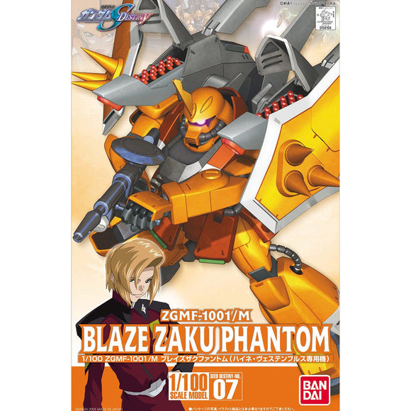 BAS1134104 Bandai 1/100 ZGMF-1001/M Blaze Zaku Phantom Heine Westenfluss Colors Model Kit 4573102661548