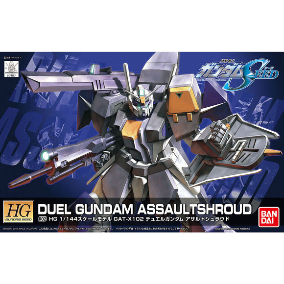 Bandai HG 1/144 R02 GAT-X102 Duel Gundam Assault Shroud Model Kit