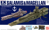 BAS1134060 Bandai EX MODEL 1/1700 Salamis and Magellan Set Model Kit 4573102570000