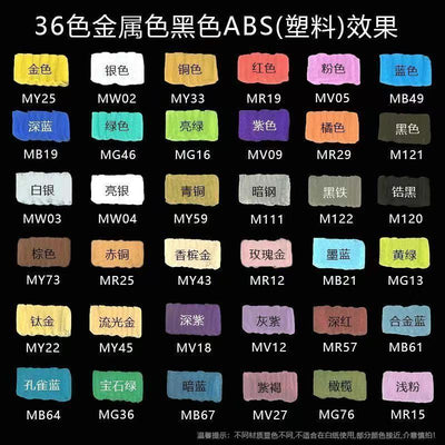 Doloha Acrylic Metallic Marker 36 Color Set