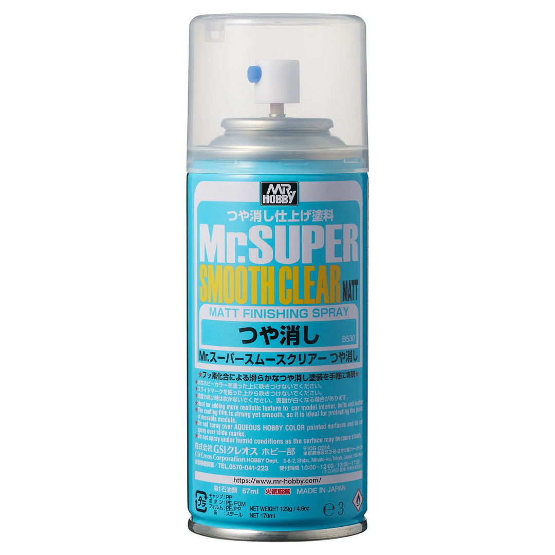 GNZ-B530 Mr. Hobby B530 Mr Super Smooth Clear Flat (Spray) 4973028536065