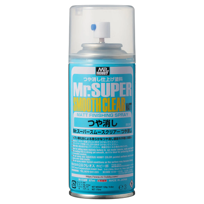 GNZ-B530 Mr. Hobby B530 Mr Super Smooth Clear Flat (Spray) 4973028536065